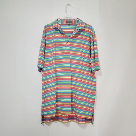Peter Millar Other - Peter Millar Summer Comfort striped polo large